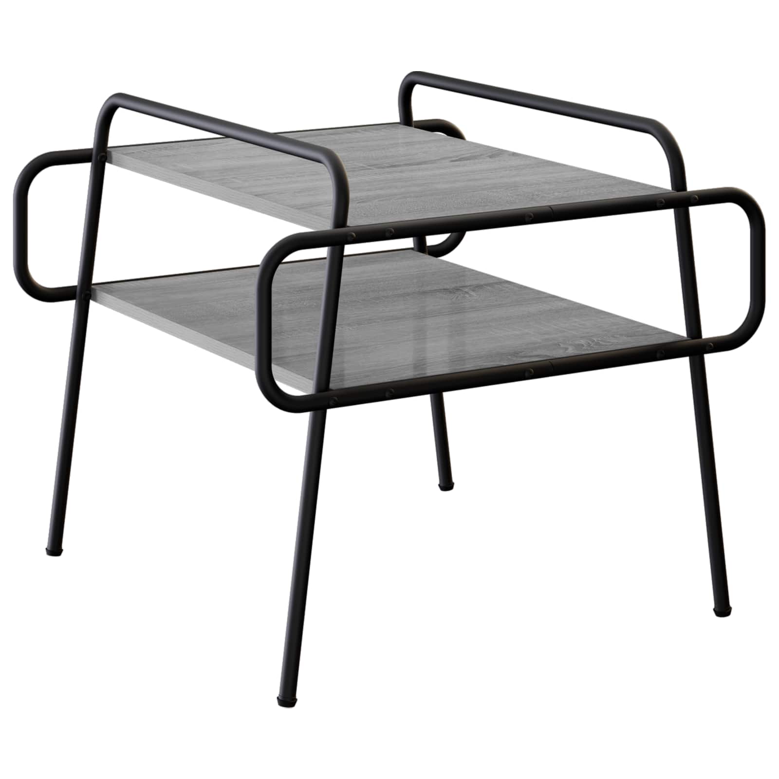 vidaXL Salontafel Grijs Sonoma 60 x 60 x 51 cm Bewerkt hout, foto 3