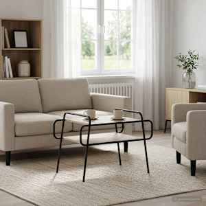 Klubska miza Sonoma hrast 70 x 50 x 51 cm Inženirski les