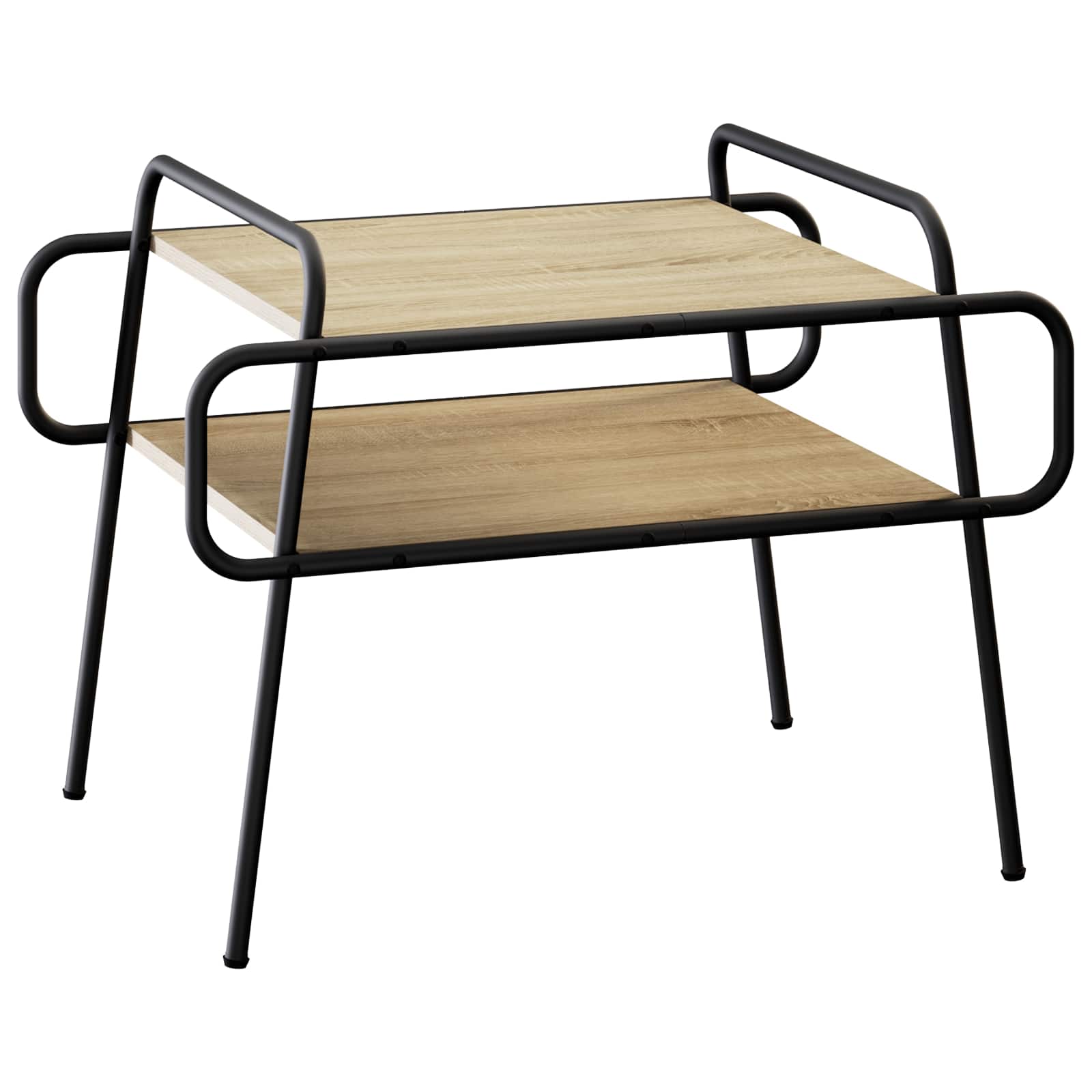 Klubska miza Sonoma hrast 70 x 50 x 51 cm Inženirski les - slika 2