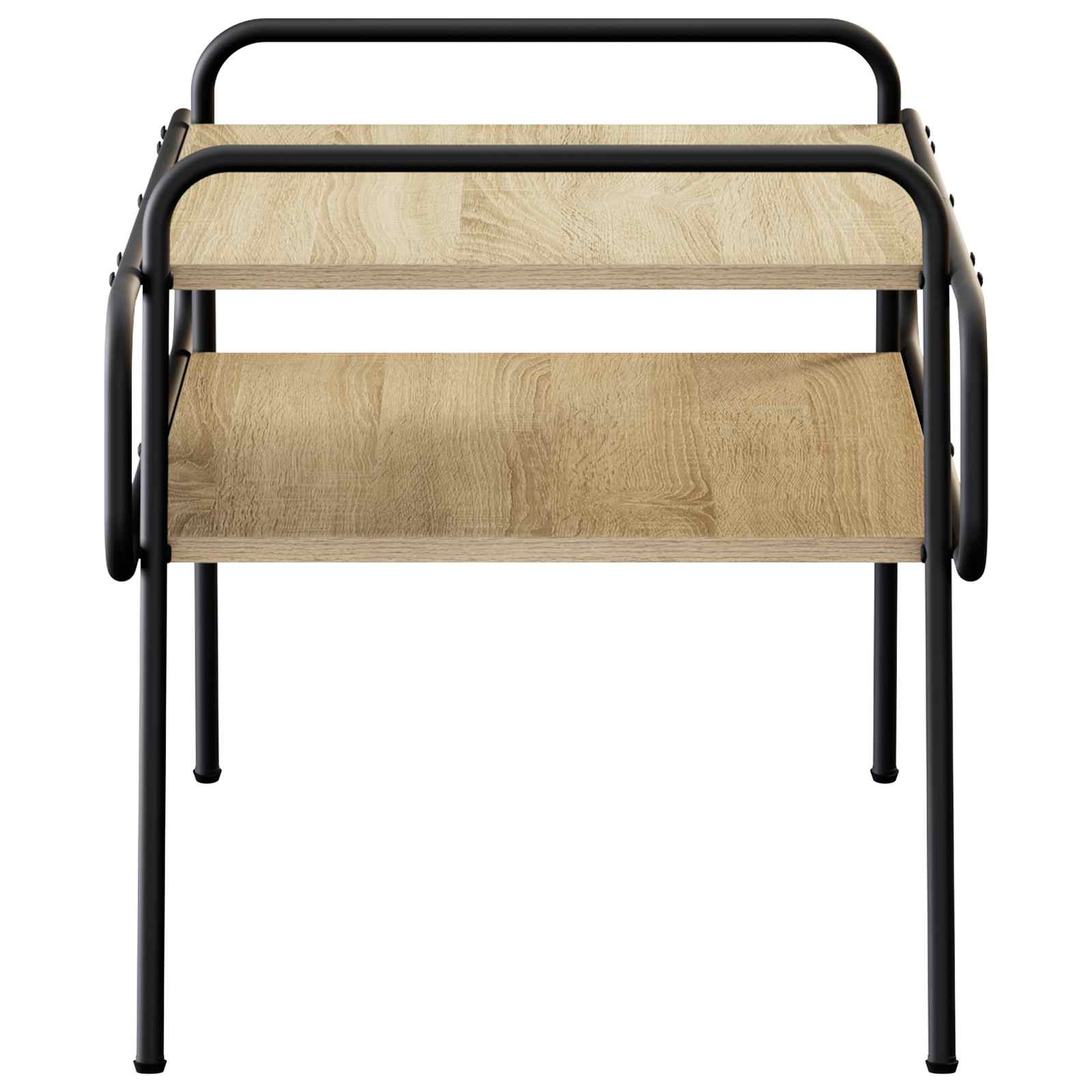 Klubska miza Sonoma hrast 70 x 50 x 51 cm Inženirski les - slika 4