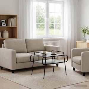 Klubska miza Siva Sonoma 70 x 50 x 51 cm Inženirski les