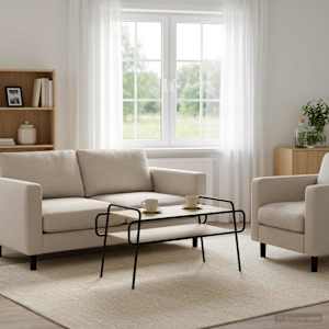 Klubska miza Sonoma hrast 100 x 50 x 51 cm Inženirski les