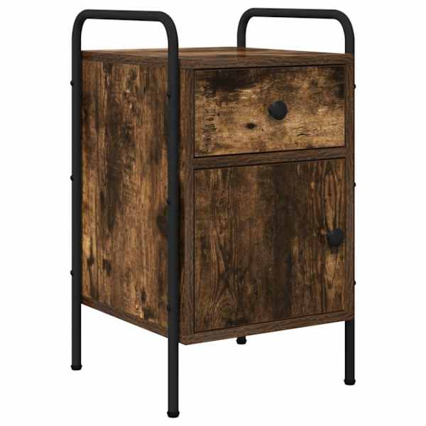 vidaXL &Ouml;&ouml;lambi kapp Suitsutatud tamm 35 x 36,5 x 61 cm Tehispuit