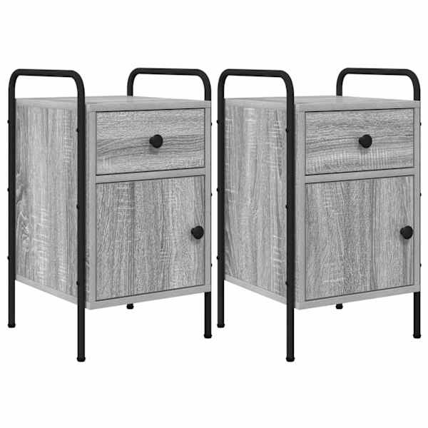 vidaXL &Ouml;&ouml;lambi kapp 2 tk Hall Sonoma 35 x 36,5 x 61 cm Tehispuit