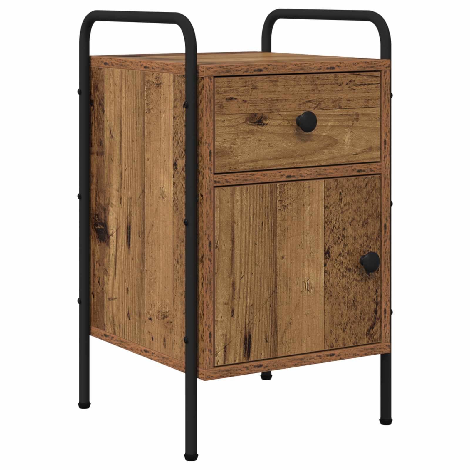 vidaXL Dulap de noapte Lemn vechi 35 x 36,5 x 61 cm Lemn prelucrat