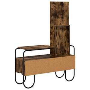 Kosmetický stůl se zásuvkou Kouřový dub 100 x 36,5 x 136 cm - obrázek 7