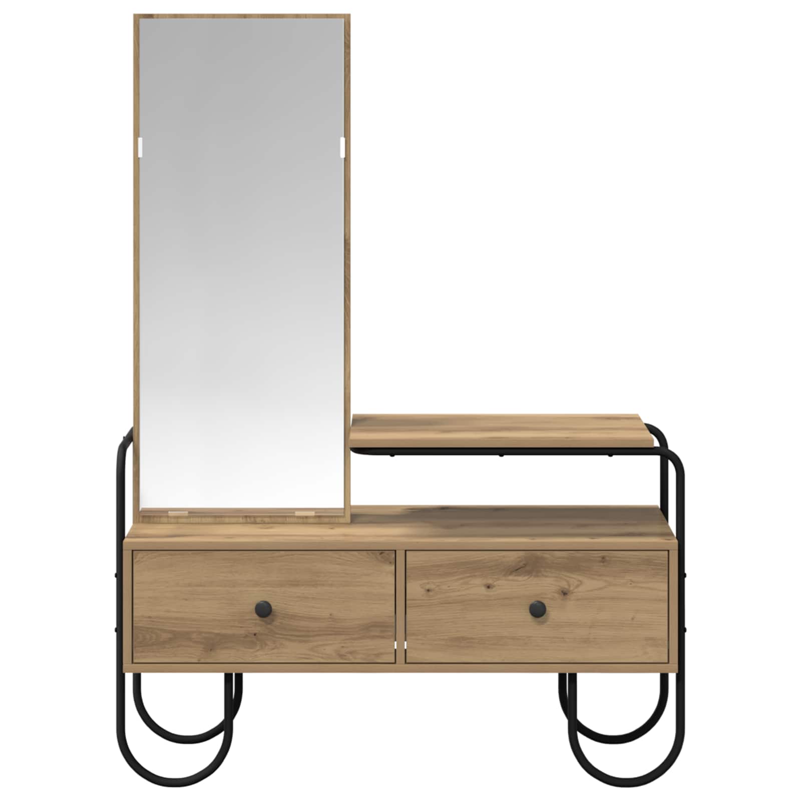 vidaXL Schminktisch mit Schubladen Artisan-Eiche Holzwerkstoff – Bild 4