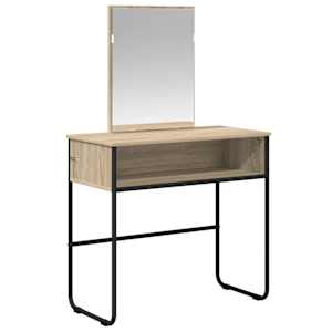 vidaXL Riietumislaud riiuliga Sonoma tamm 81 x 40 x 131 cm Tehispuit