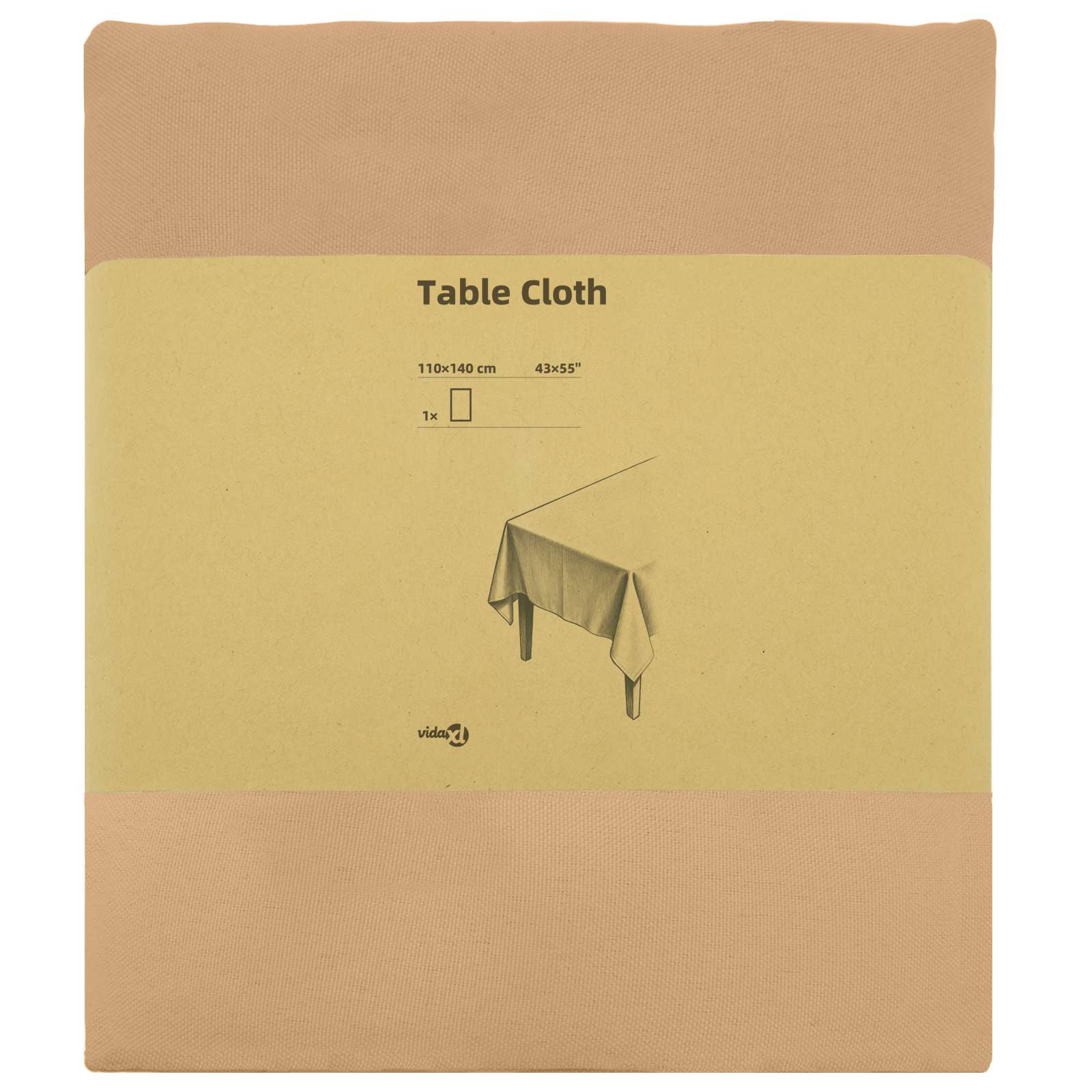 Tafelkleed Rechthoekig Beige 110 x 140 cm Polyester image 3