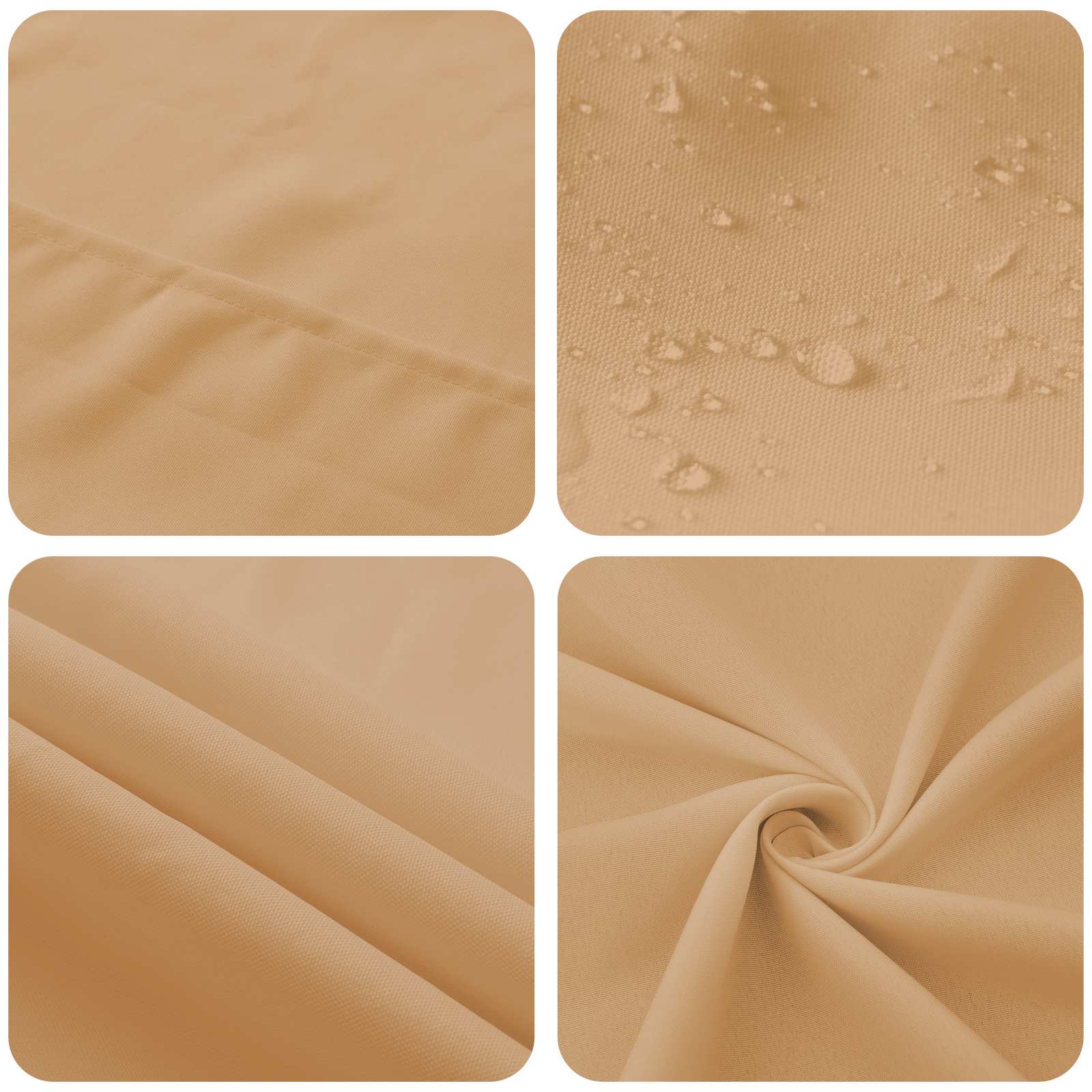 Tafelkleed Ovaal Beige 130 x 180 cm Polyester image 5