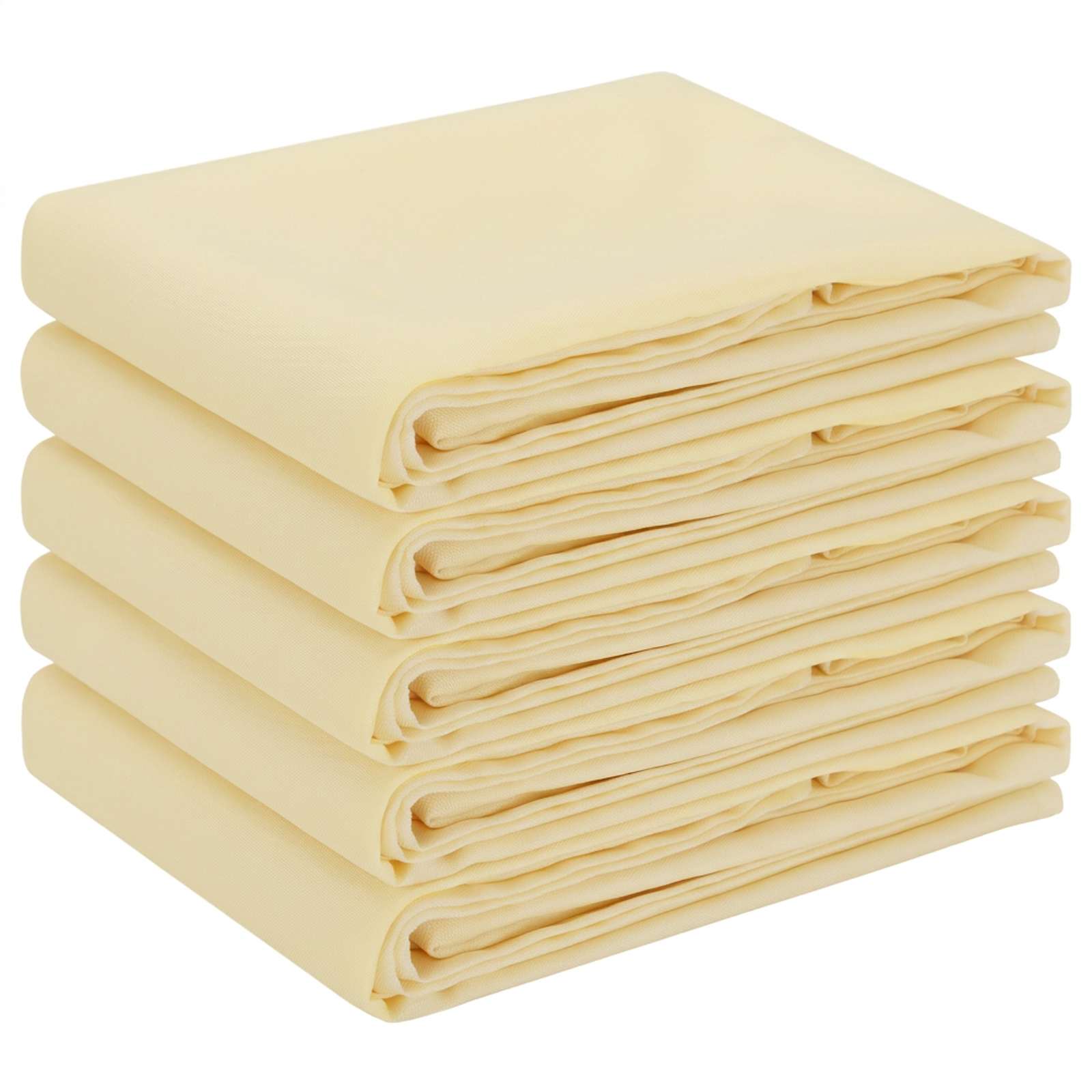 Tafelkleed 5 st Vierkant Crèmewit 110 x 110 cm Polyester image 2