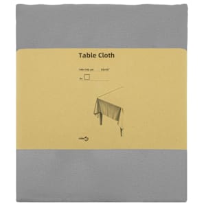 vidaXL Laua Lapp 5 tk Ristk&uuml;lik Helehall 140 x 140 cm Pol&uuml;ester