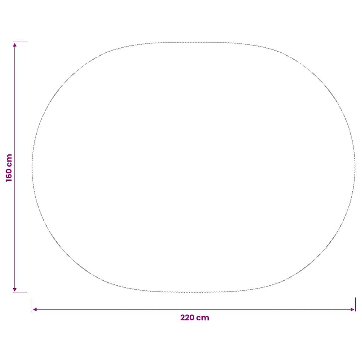 Bordklæde Oval Polyester - Billede 8