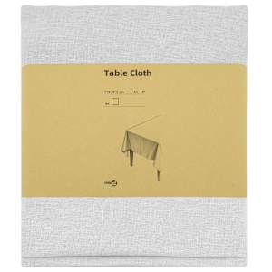 vidaXL Laua Lapp 5 tk Kandiline Valge 110 x 110 cm