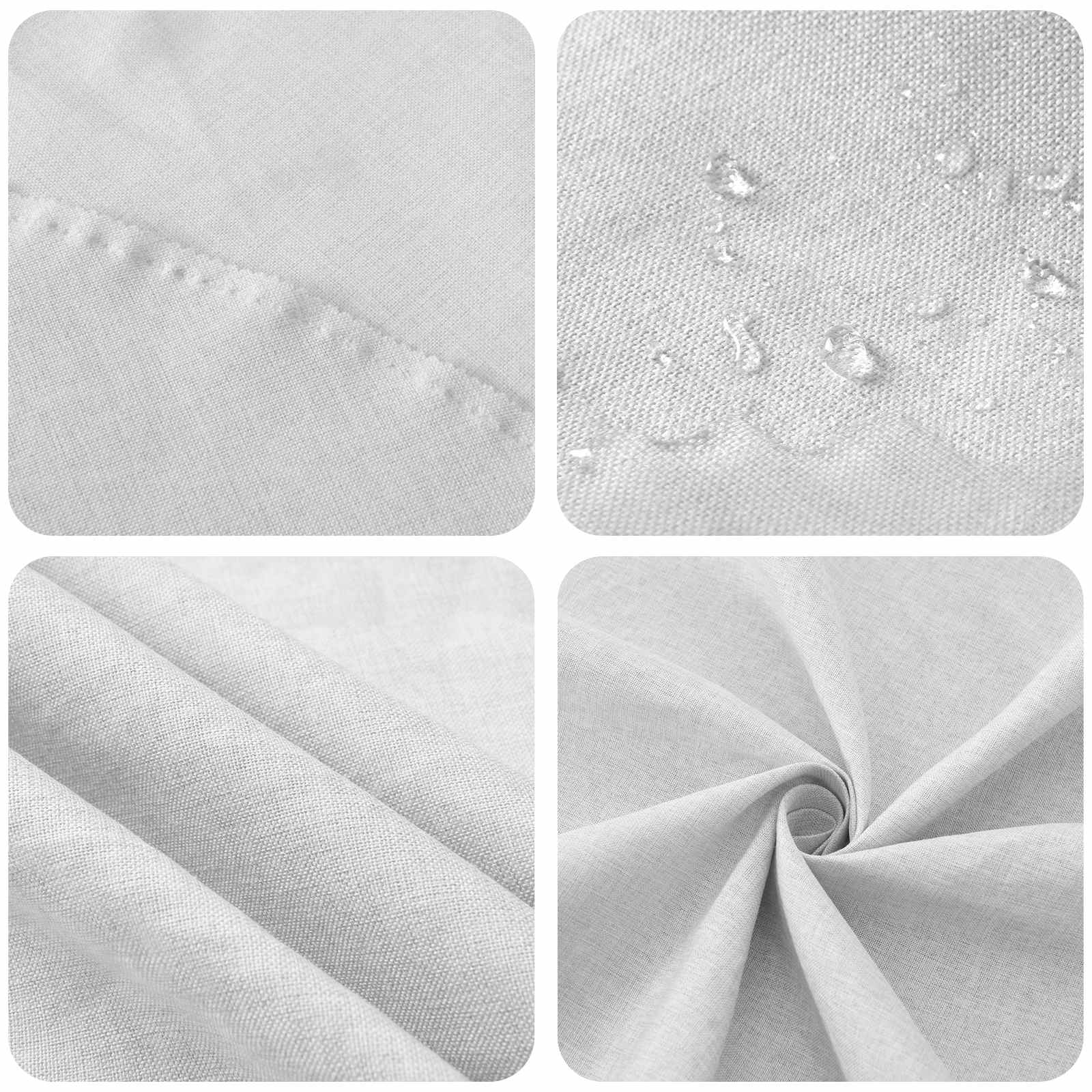 Tafelkleed 5 st Rond Wit Ø 180 cm image 6
