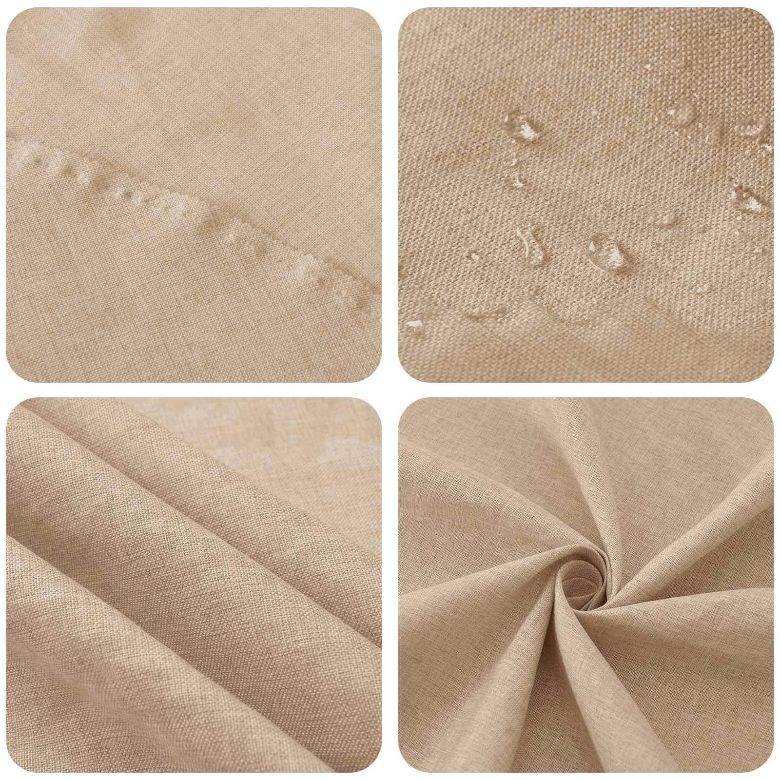 Tafelkleed 5 st Ovaal Beige 130 x 180 cm image 6