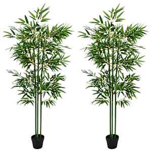 vidaXL Tehisbambuse Puud 2 tk Roheline 45 x 18 x 175 cm