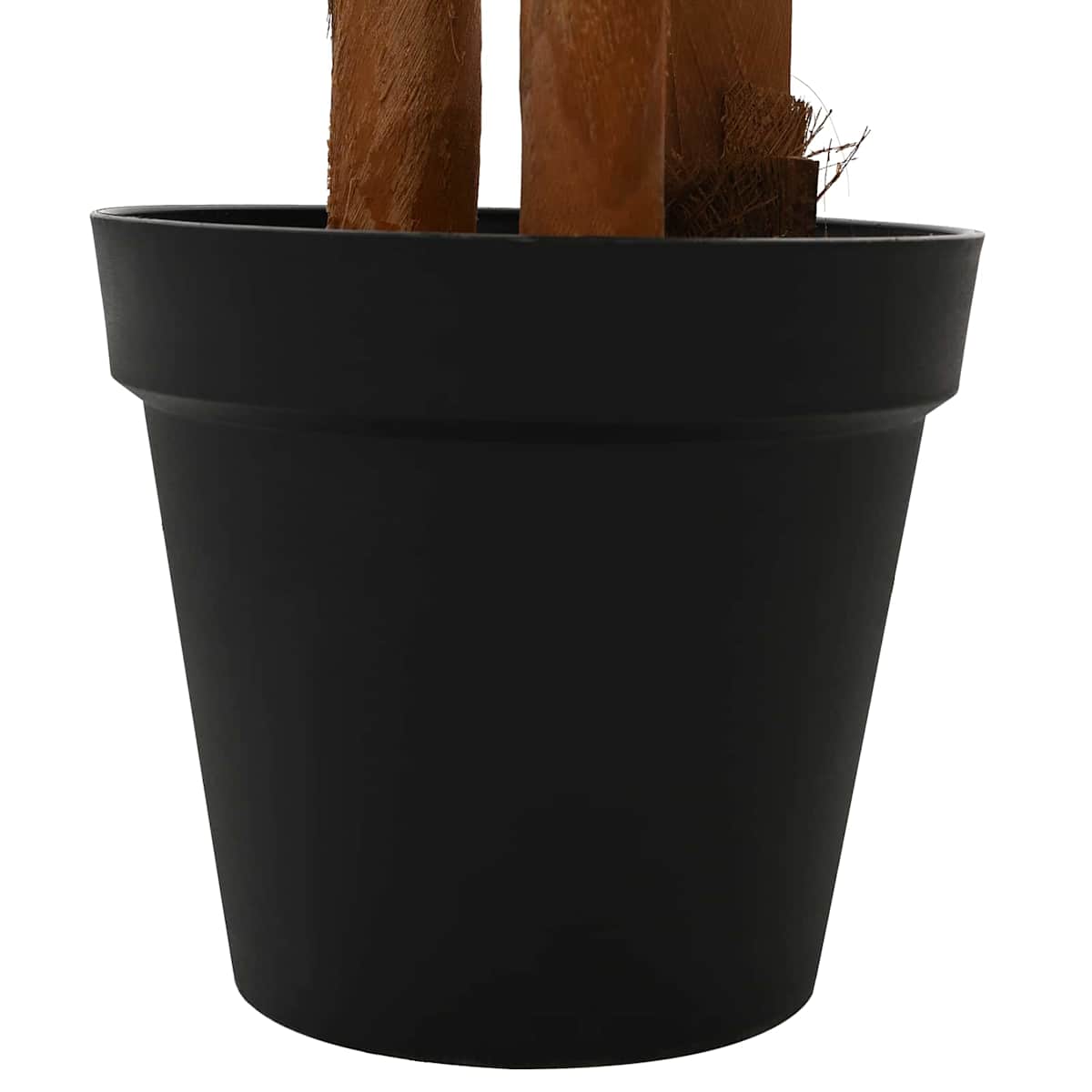 Kunstig Fan Palm Tree Grøn Stof og Bambus - Billede 5