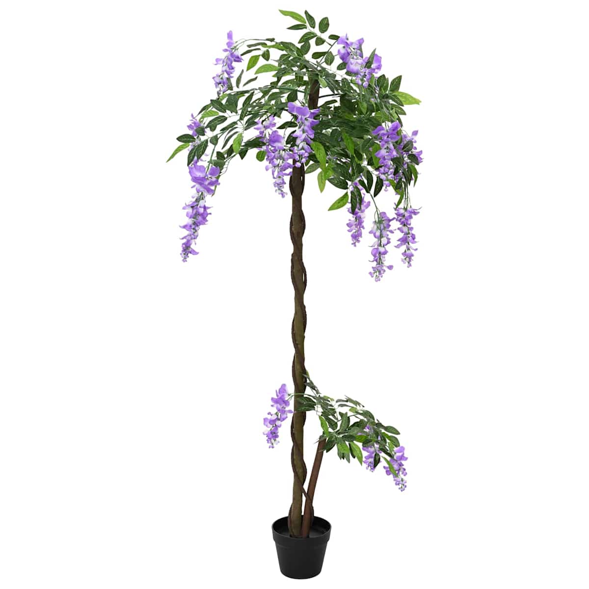 Kunstigt Bønneblomstetræ Lilla 80 x 18 x 160 cm Stof og træ - Billede 3