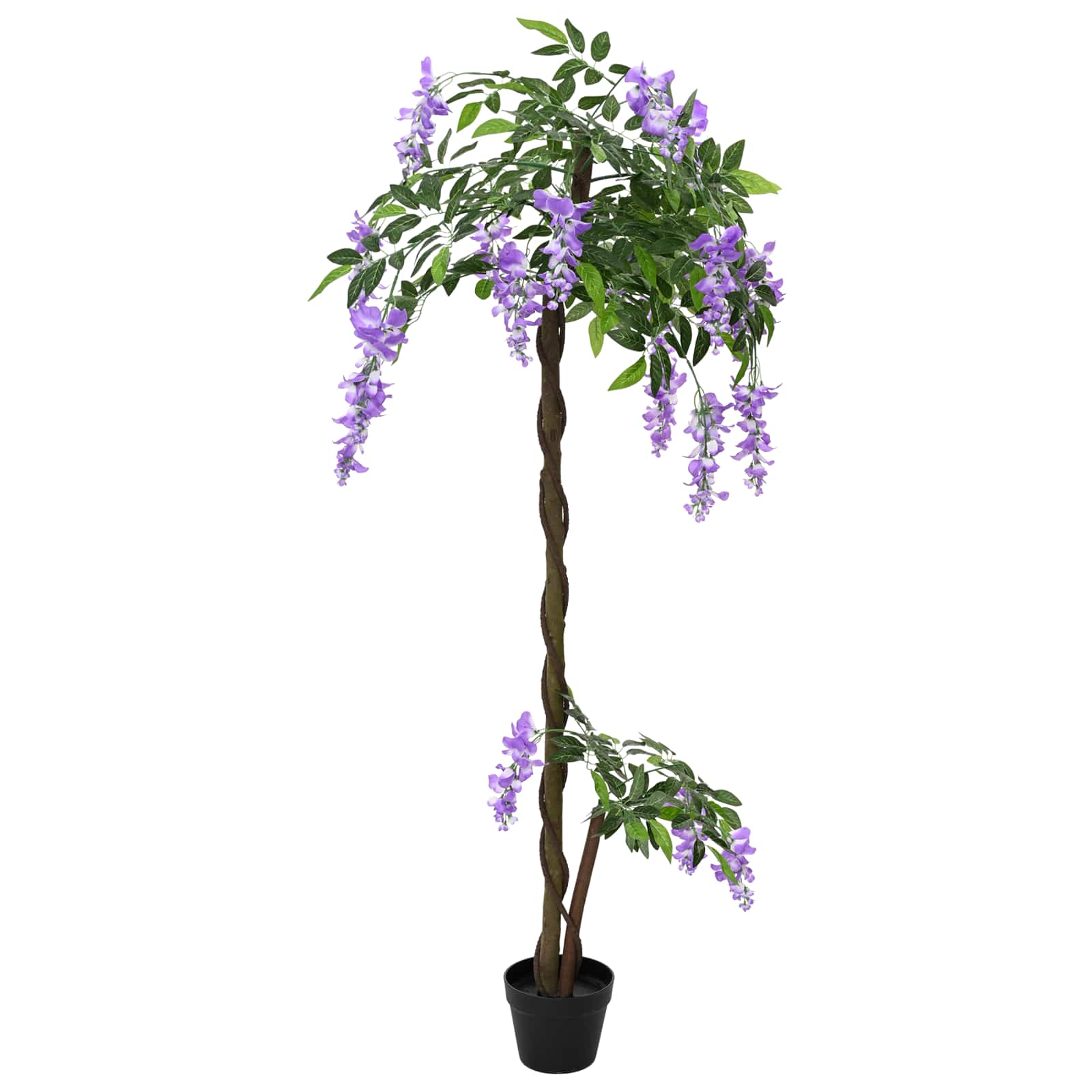 Artificial Bean Flower Tree Paars 80 x 18 x 160 cm Stof en Hout image 3