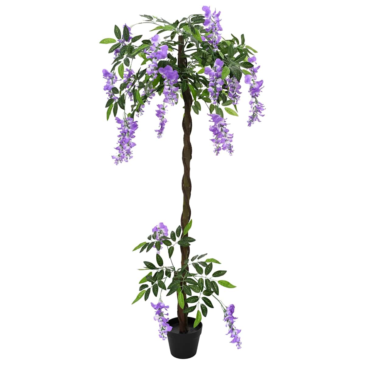 Kunstigt Bønneblomstetræ Lilla 80 x 18 x 160 cm Stof og træ - Billede 2