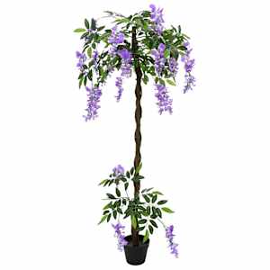 vidaXL Tehis Oa Lill Puud Lilla 80 x 18 x 160 cm Kangas ja Puit