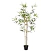 vidaXL Tehisbambuse Puud Roheline 55 x 16 x 150 cm Kangas ja Bambu