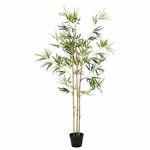 vidaXL Tehisbambuse Puud Roheline 55 x 16 x 150 cm Kangas ja Bambu
