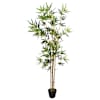 vidaXL Tehisbambuse Puud Roheline 75,5 x 18 x 175 cm Kangas ja Bambu