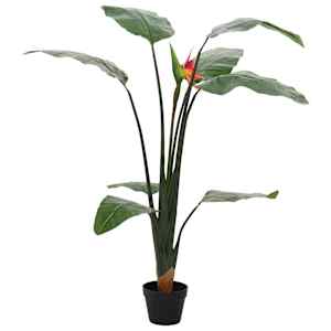 vidaXL Kunstlik Strelitzia Taim Roheline 70 x 18 x 155 cm Kangas ja PE