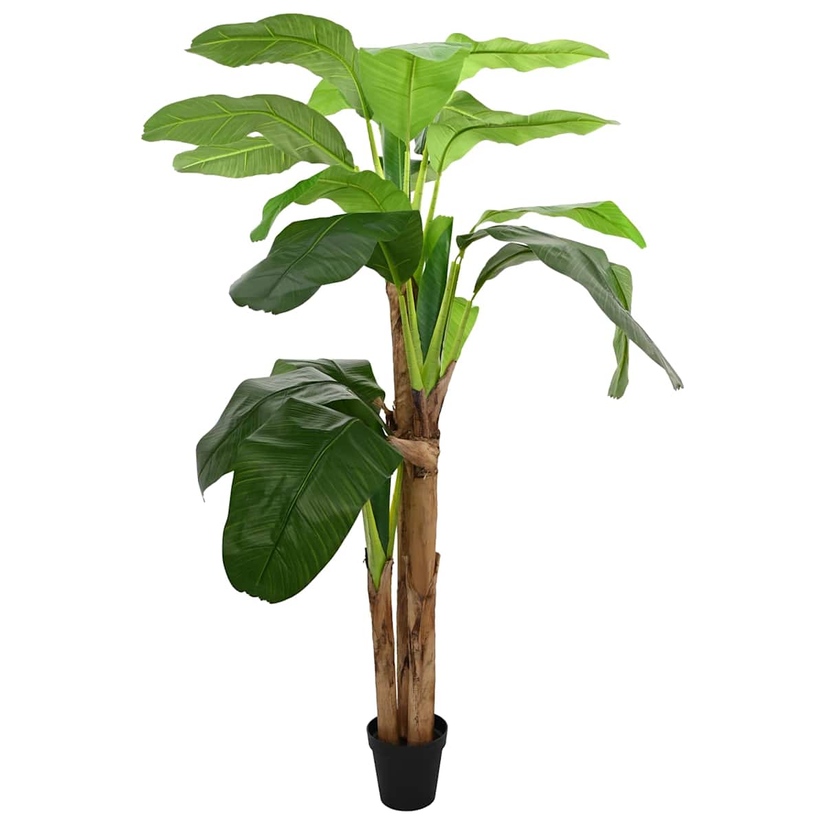 Kunstig banantræ Grøn 125 x 25 x 250 cm Stof og Bambus - Billede 3
