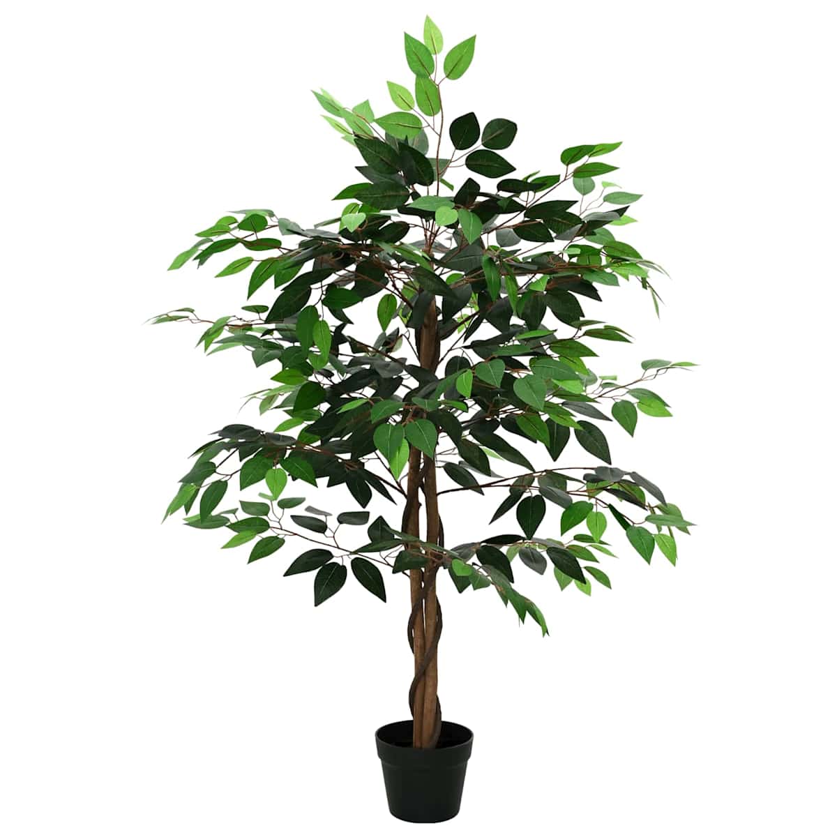 Kunstig Ficus Plante Grøn 90 x 16 x 110 cm Stof og træ - Billede 2