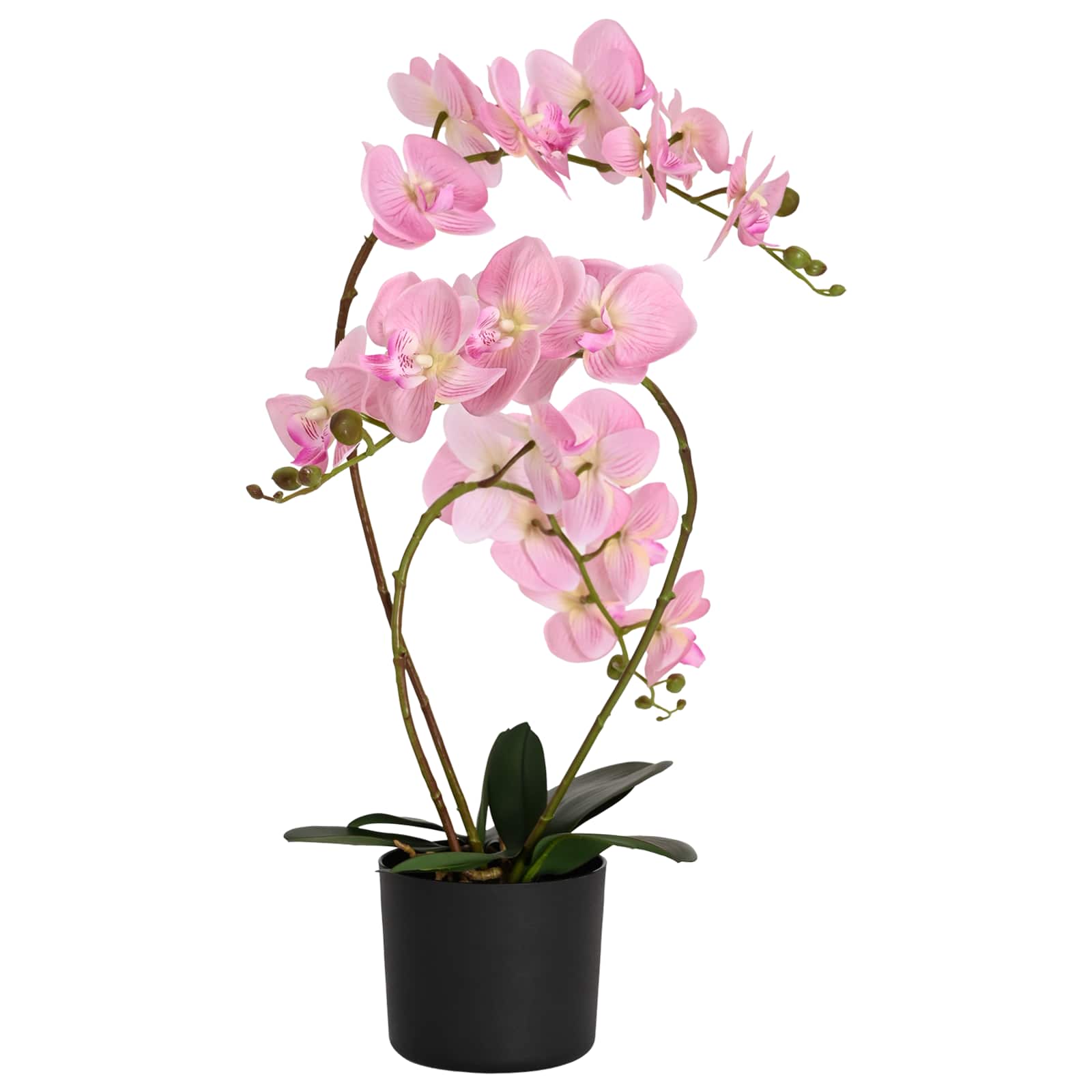 Kunstorchidee met pot Roze 45 x 15 x 65 cm Stof, PE en PEVA image 1