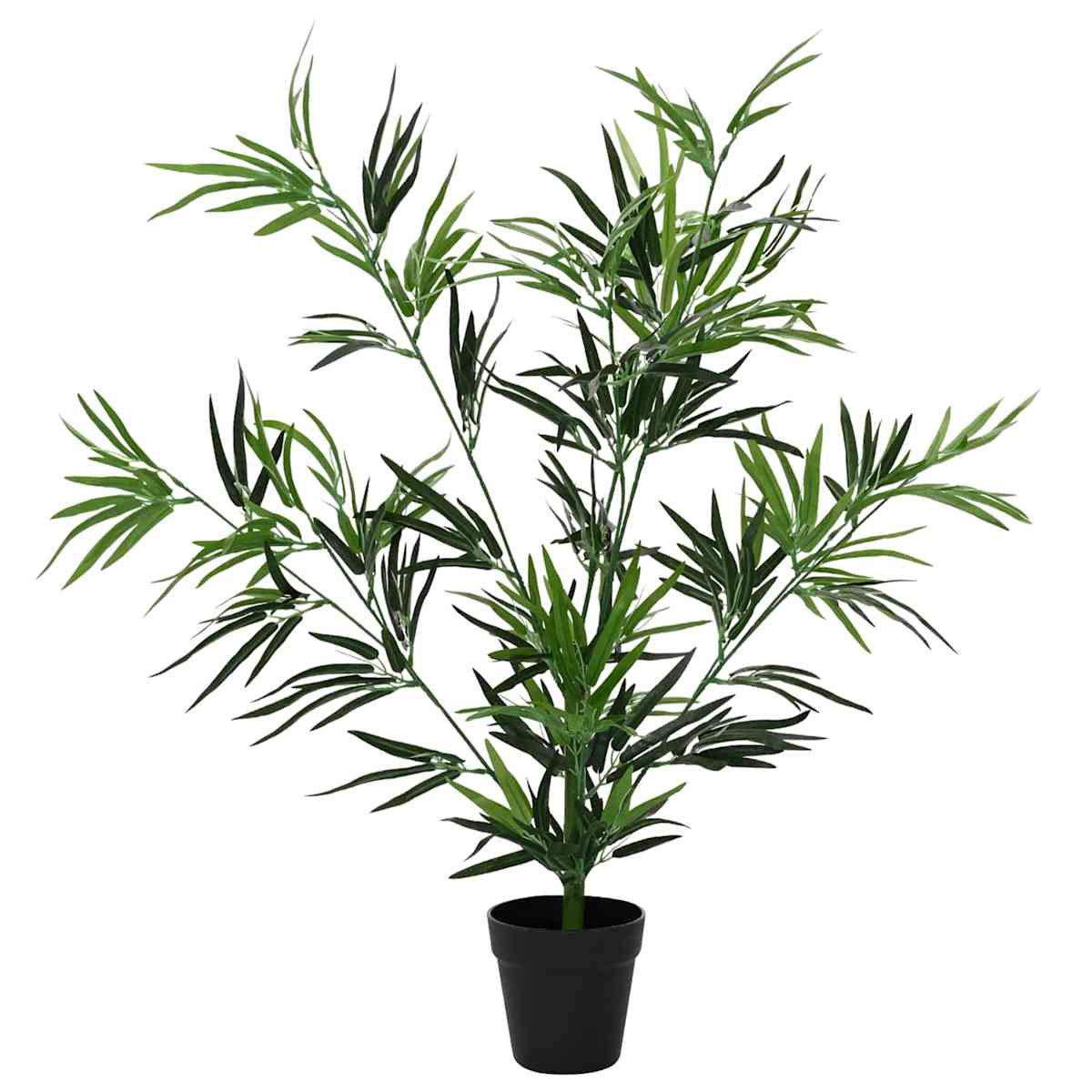 Kunstig Bambus Træ Grøn 90 x 14 x 80 cm Stof og Bambus - Billede 3
