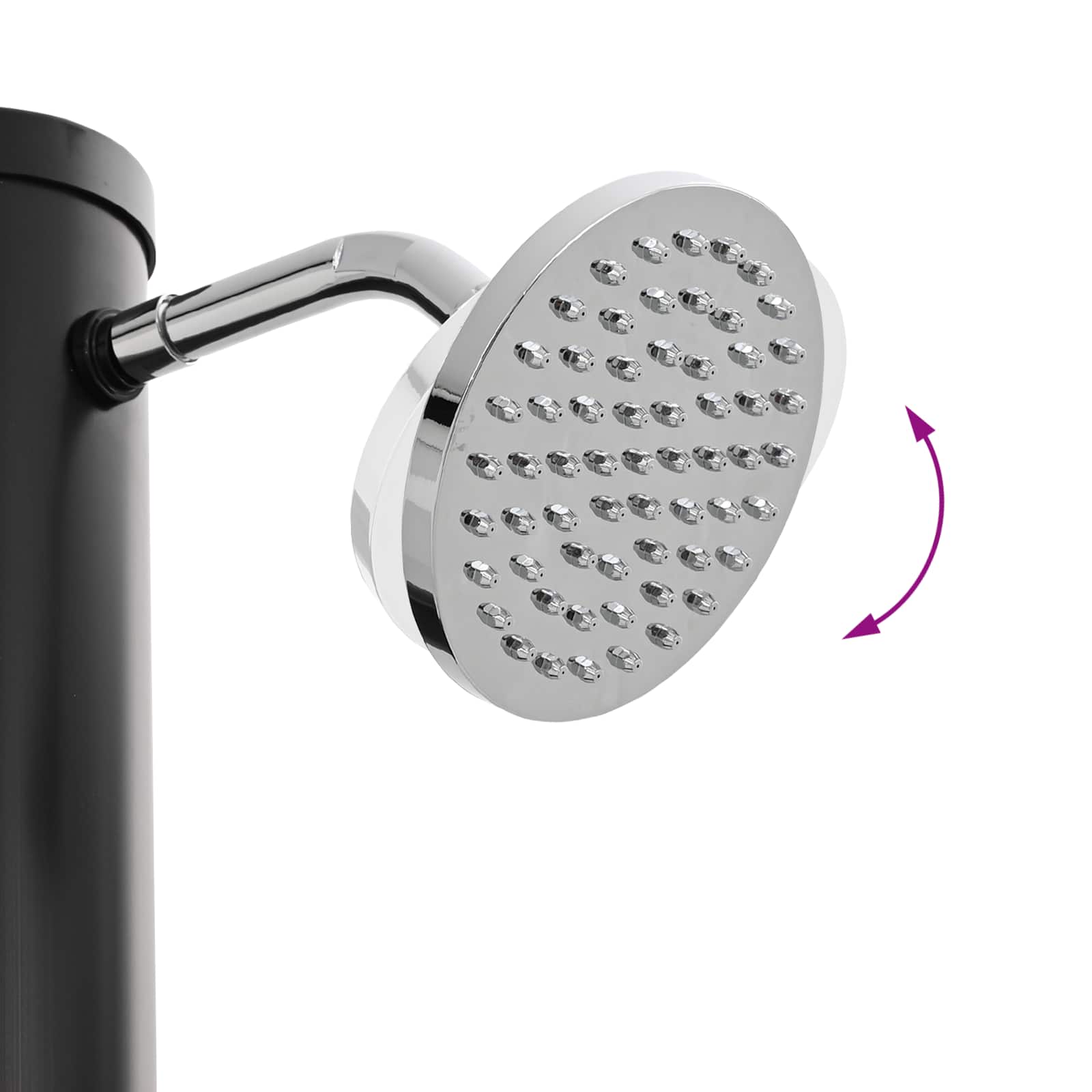 Zonne-douche met douchekop en kraan PVC, ABS, Zinklegering image 8