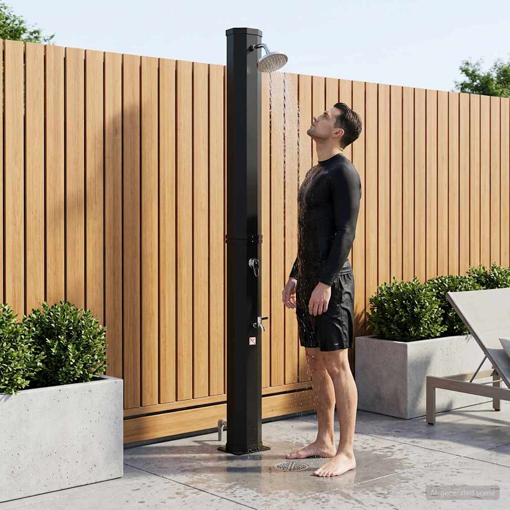 Zonne-douche met douchekop en kraan PVC, ABS, Zinklegering image 1