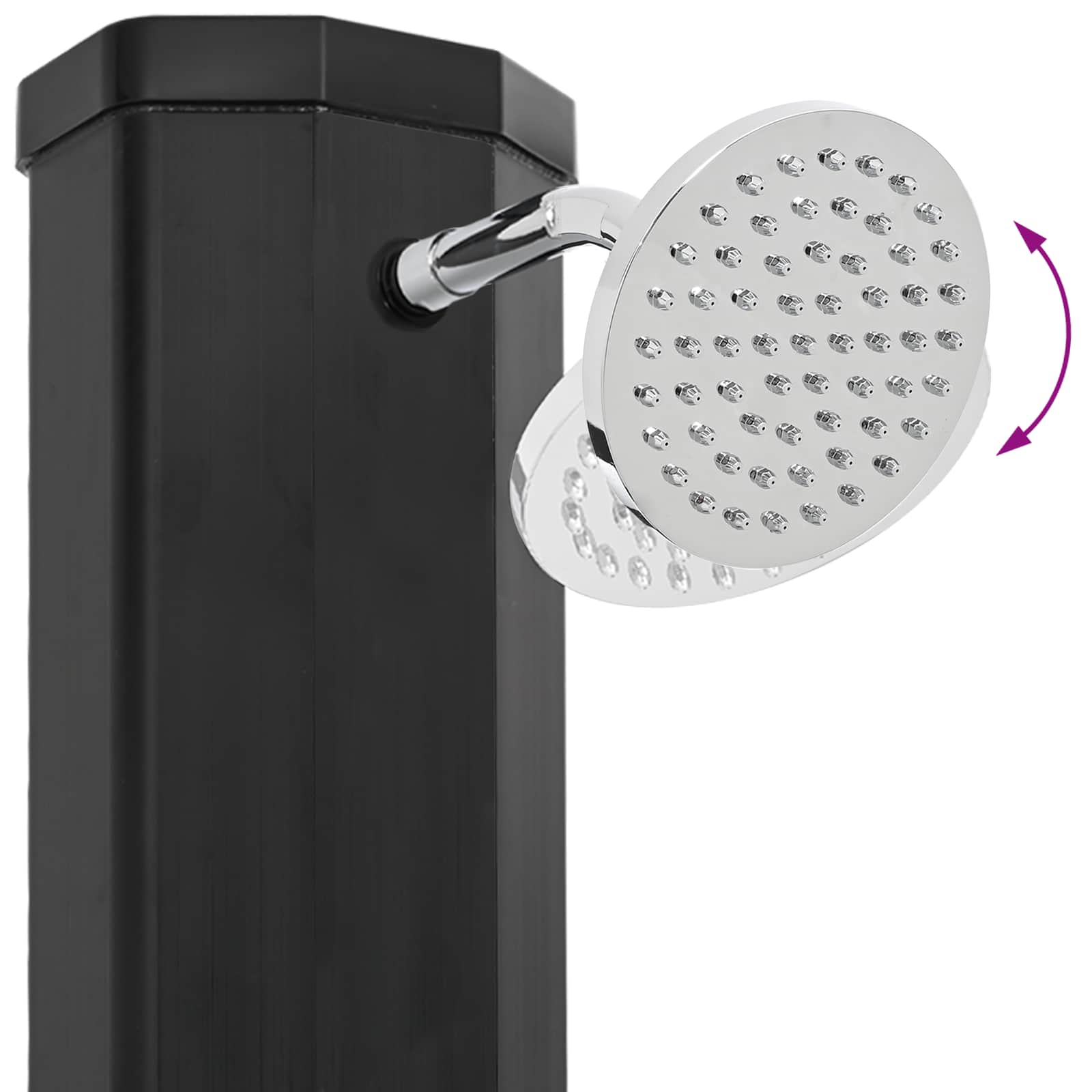Zonne-douche met douchekop en kraan PVC, ABS, Zinklegering image 8