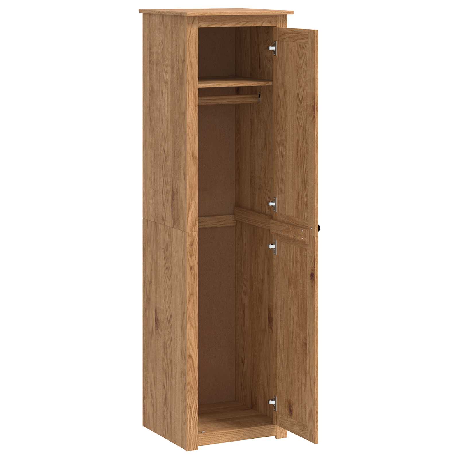 Garderobna omara PANAMA Med 51 x 50 x 185 cm Trdna borovina