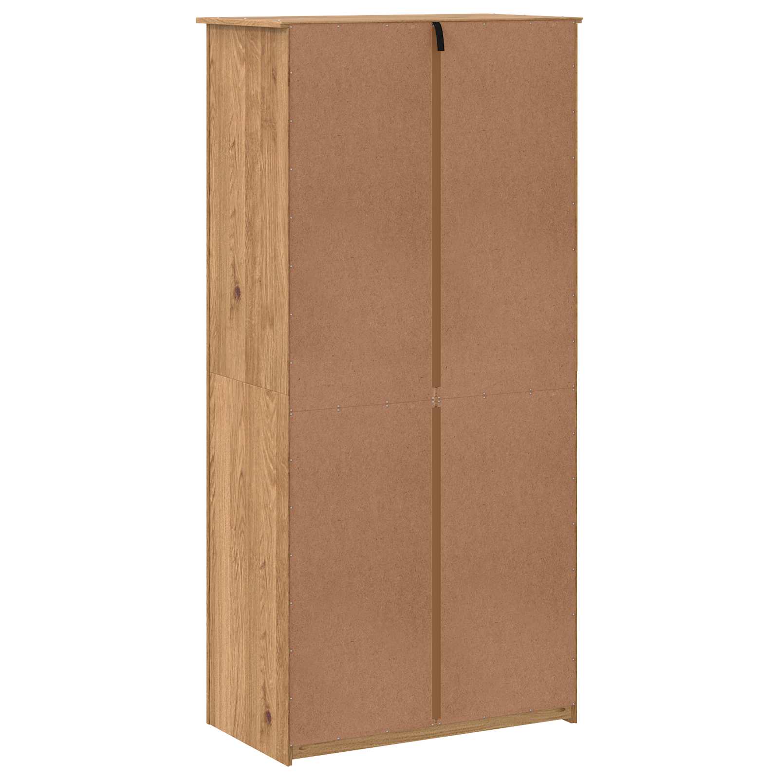 Garderobna omara PANAMA Med 88,5 x 50 x 185 cm Trdna borovina