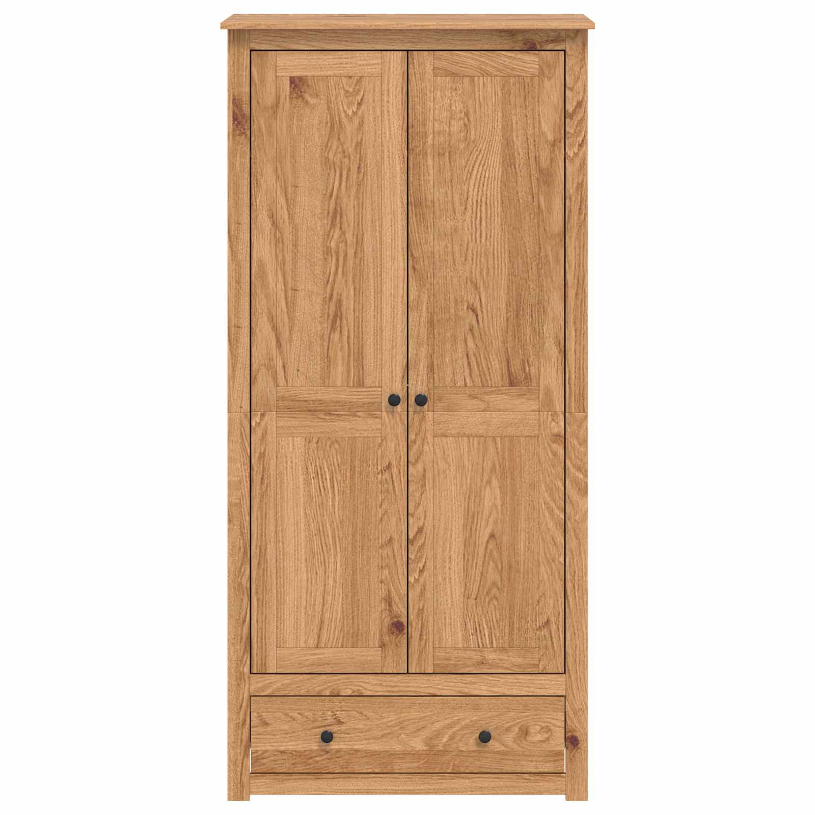Garderobna omara PANAMA Med 88,5 x 50 x 185 cm Trdna borovina