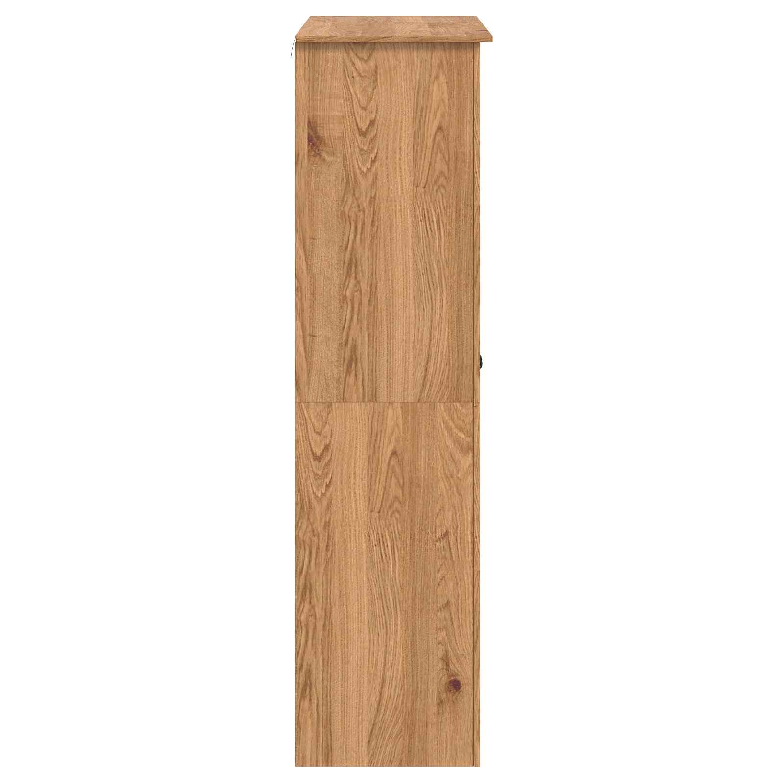 Garderobna omara PANAMA Med 131,5 x 50 x 185 cm Trdna borovina