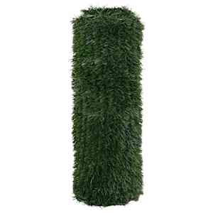 Umělý plot Tmavě zelená 1 x 4 m PVC a ocel - obrázek 3