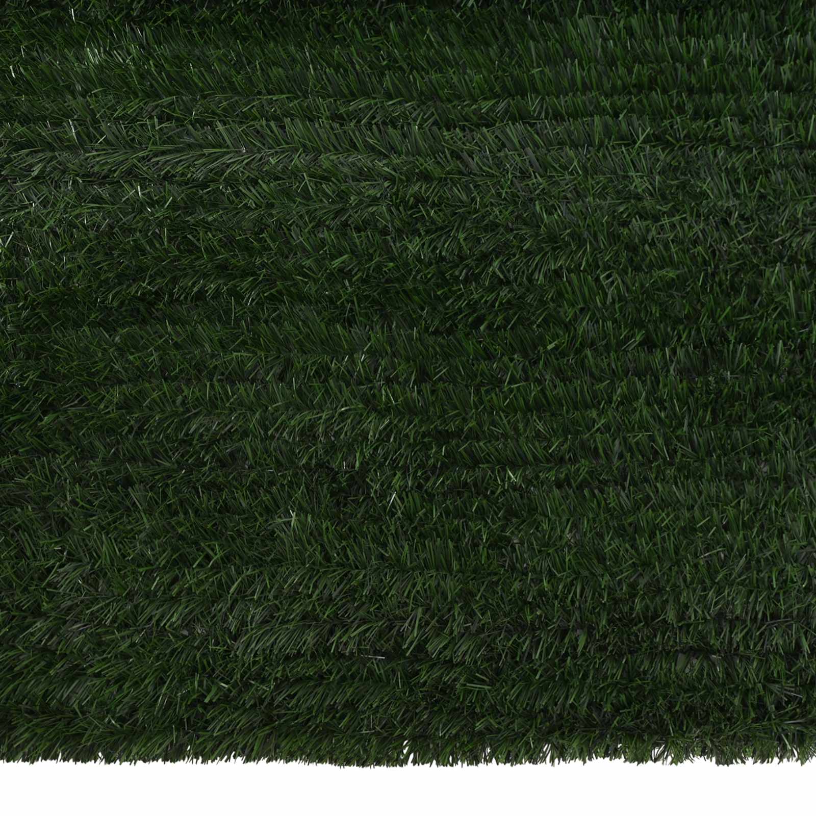 Kunstmatige omheining Donkergroen 1 x 6 m PVC en staal image 4