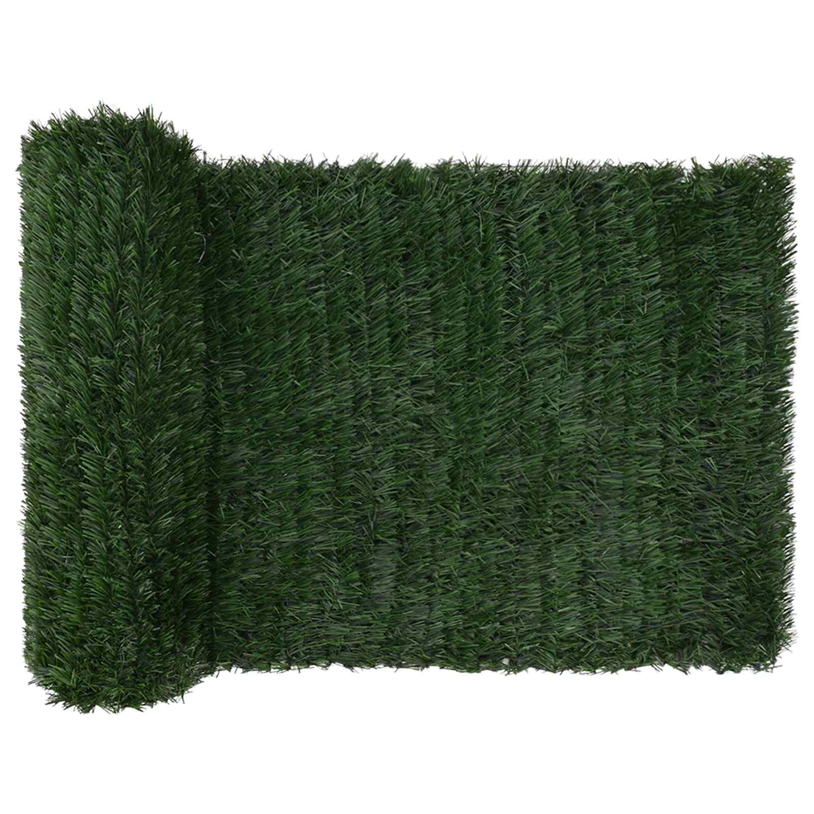 Kunstmatige omheining Donkergroen 1 x 6 m PVC en staal image 2