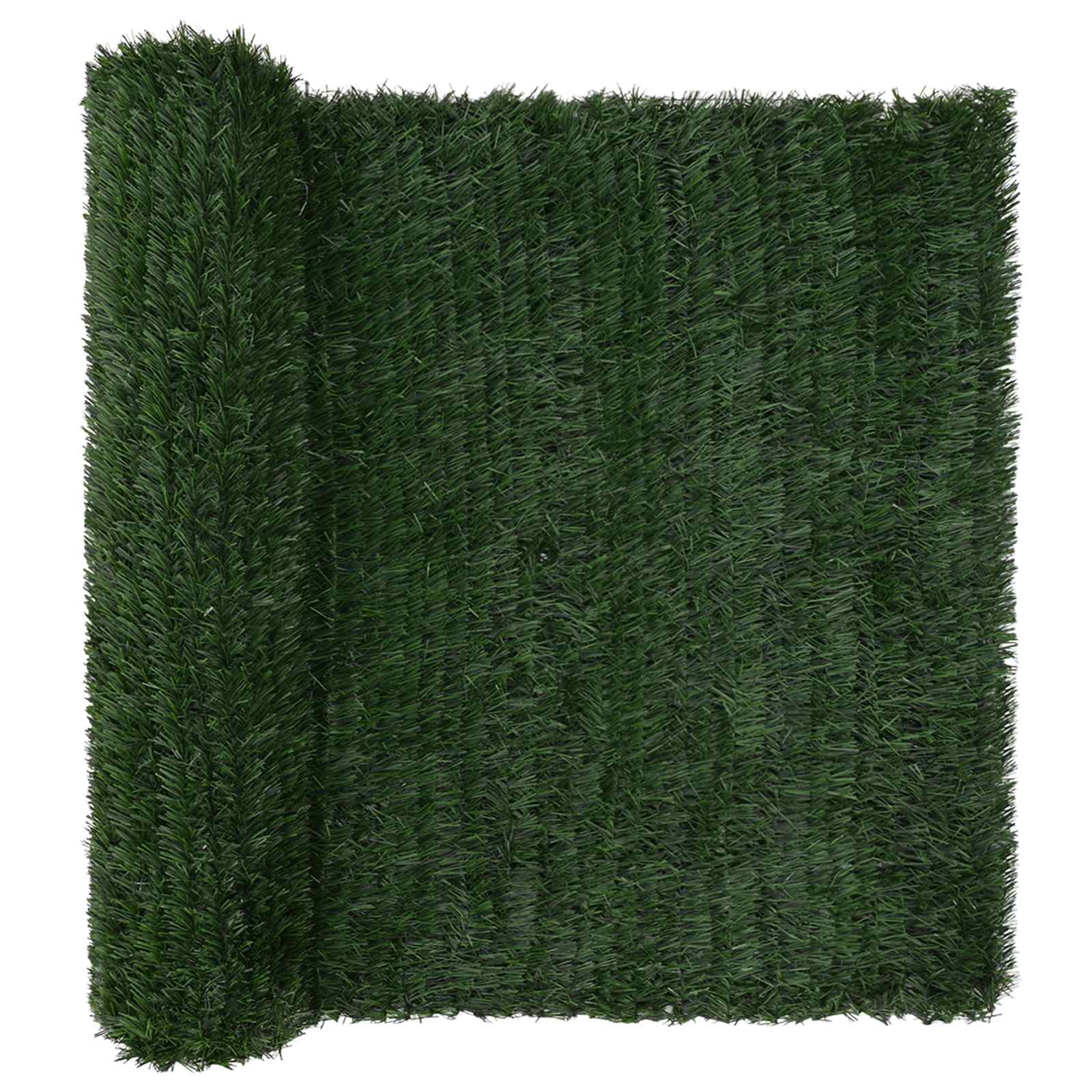 Kunstmatige omheining Donkergroen 1,5 x 3 m PVC en staal image 2