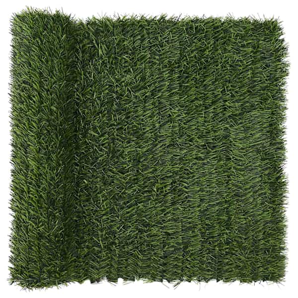 vidaXL Kunstlik Aed Hele roheline 1 x 6 m PVC ja teras