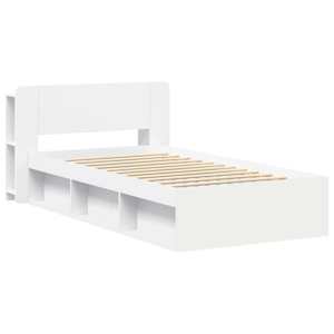 Rám postele s úložným prostorem s čelo Bílá 80 x 200 cm - obrázek 2