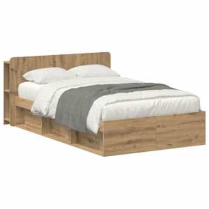 Rám postele s úložným prostorem s čelo Dub artisan 120 x 190 cm - obrázek 2