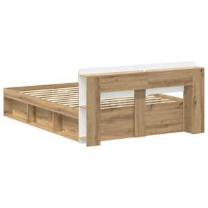 Rám postele s úložným prostorem s čelo Dub artisan 140 x 190 cm - obrázek 5