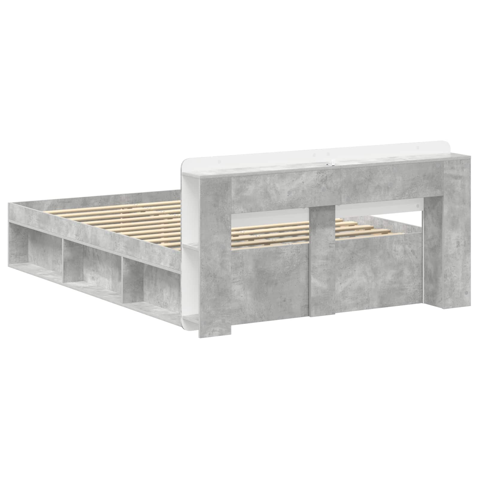 Rám postele s úložným prostorem Betonově šedá 140 x 190 cm - obrázek 5